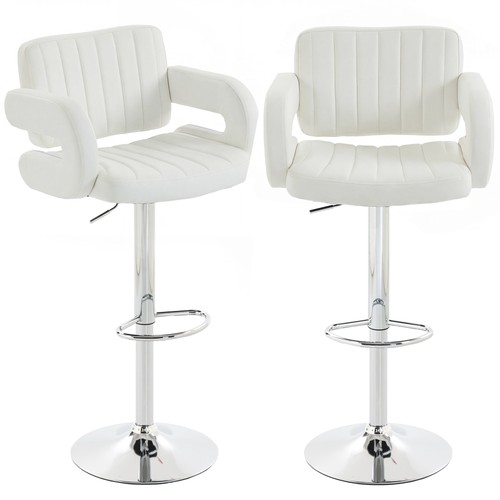 Homcom bar stools adjustable - bar,