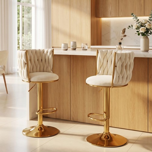 Luxury breakfast bar stools - 2x,