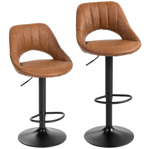 Homcom bar stools set 2 - bar,