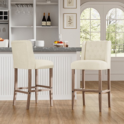 Linen bar stools - linen,