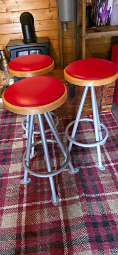 Set red round padded - 3,