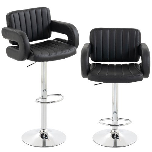 Homcom bar stools - stools, adjustable