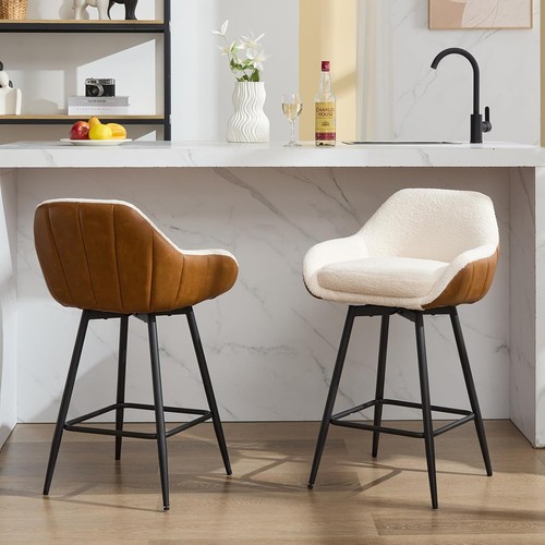 Swivel bar stools - 2x,