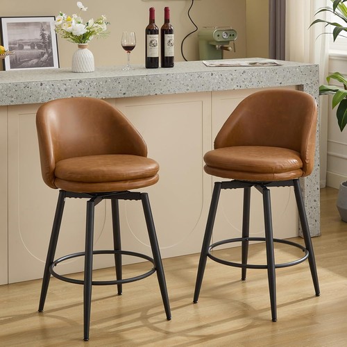 Bar stools set swivel - swivel, pu
