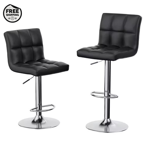 Set black bar stools - 2,