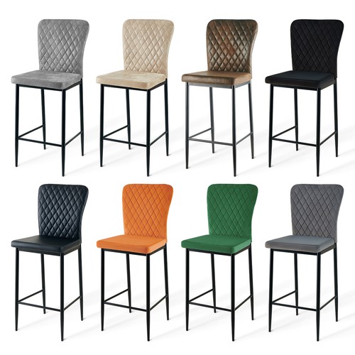 Bar stools velvet - 2/4x,