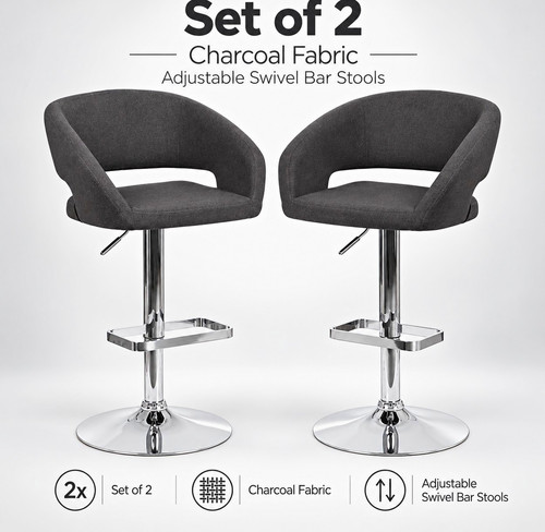 Set charcoal fabric - set,