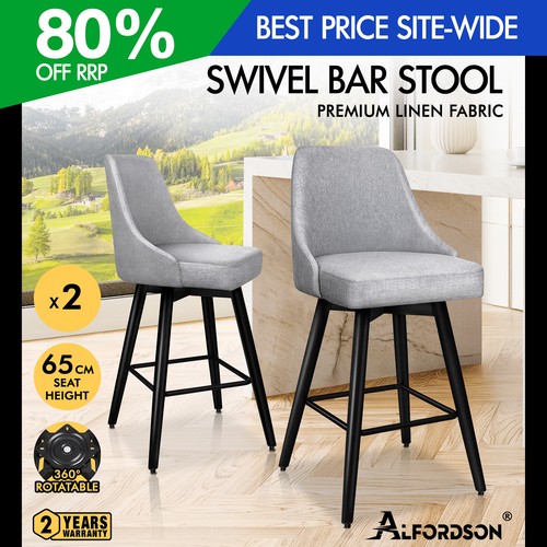 Alfordson bar stools swivel - 2x,