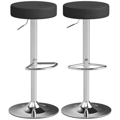 Homcom bar stools set 2 - set, of