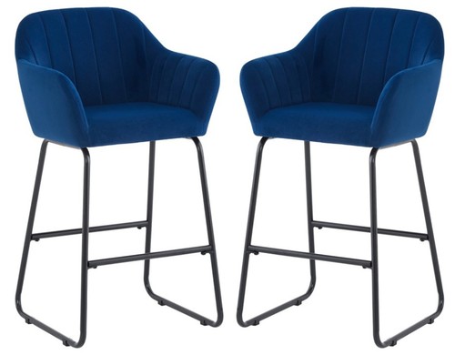 Magaluf blue velvet fixed - blue,