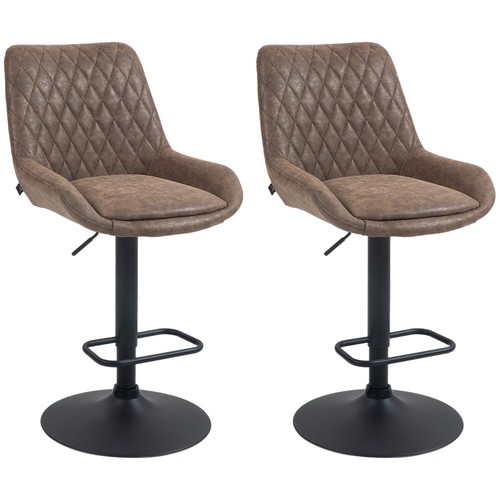 Homcom leather padded bar - leather,