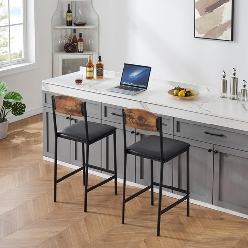 2pc industrial bar stools - industrial,