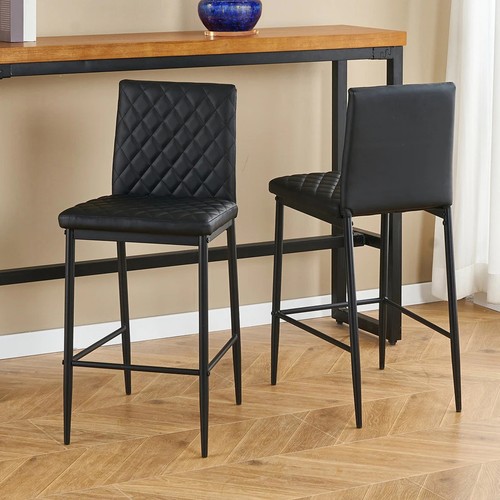 Set leather bar stools - set, of